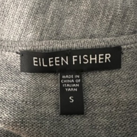 Eileen Fisher small Merino wool gray sweater - Picture 3 of 5